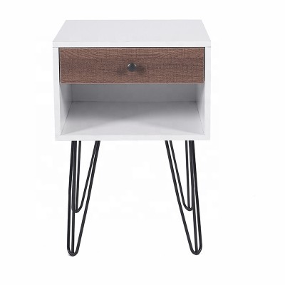 mordern wooden metal side table end table coffe table