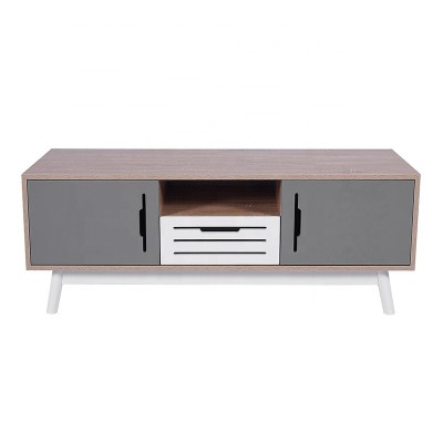 mordern wooden TV stand coffe table storage table