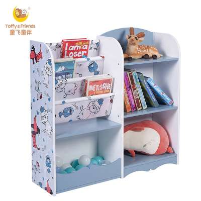 Toffy & Friends kids bookcase wood storage shelf