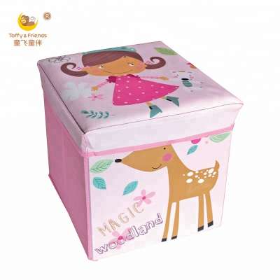 hot sale! kids car foldable nonwoven fabric storage box/Girly Seating Storage Chair