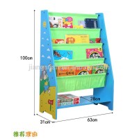 2018 children's furniture kids bookcase with cartoon design storage cabinet