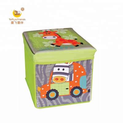 hot sale kids car foldable nonwoven fabric storage box Animal Storage Chair