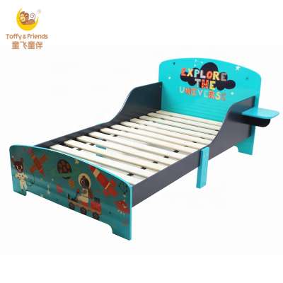 Toffy & Friends Boy Universe design single bed wooden toddler bed