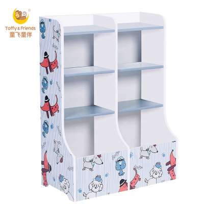 Toffy & Friends children wood bookshelf storage cabinet in Puppy design