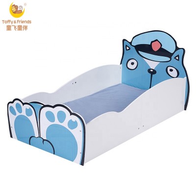 Toffy & Friends wooden toddler bed with cartoon printing children bed in puppy design