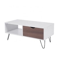 mordern wooden metal TV stand coffe table storage table