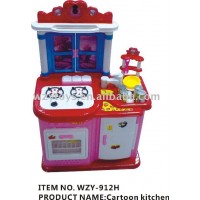 Plastic Children Cartoon Kitchen Play Toy